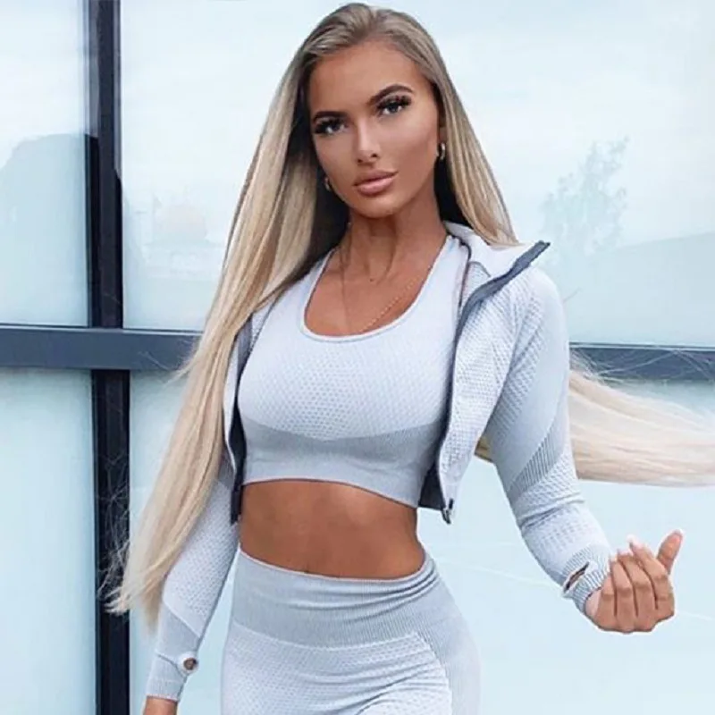 3pcs gym fitness sets high quality apparel outer wear fitness pants leggings active wear yoga set for women, Customized colors
3pcs gym fitness sets high quality apparel outer wear fitness pants leggings active wear yoga set for women, Customized colors