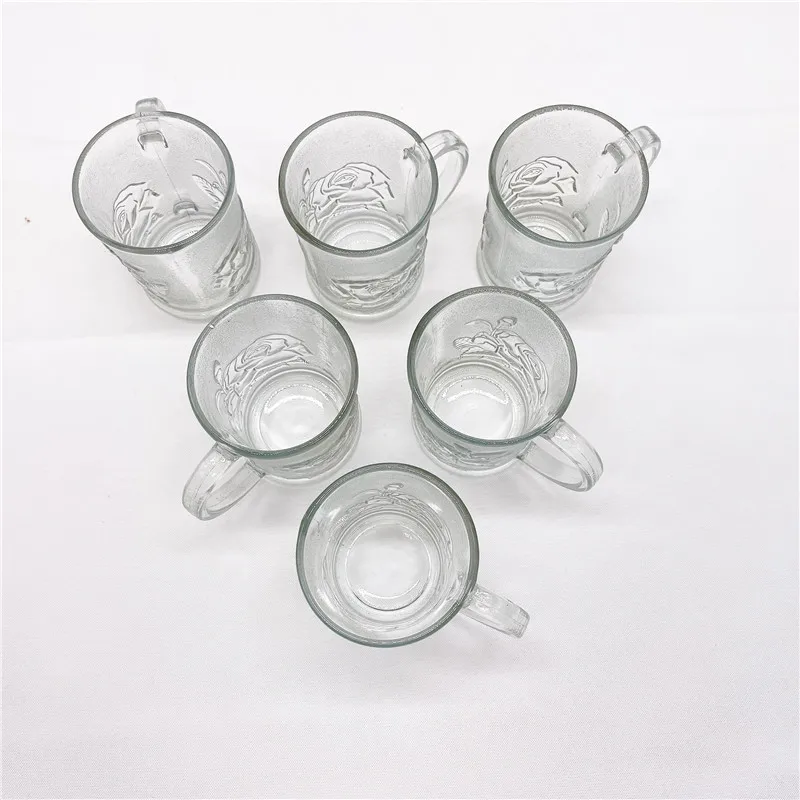 Factory direct sales New arrival latest design multi purpose glass transparent rose cup 6 pieces Heat-resistant glass
Factory direct sales New arrival latest design multi purpose glass transparent rose cup 6 pieces Heat-resistant glass