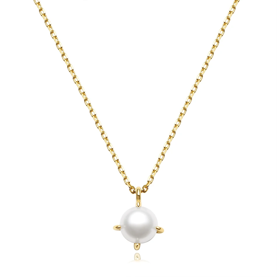 trendy jewelry 18K gold plated pendant necklace 925 sterling silver classical pearl pendant necklace for women
trendy jewelry 18K gold plated pendant necklace 925 sterling silver classical pearl pendant necklace for women