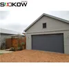 Roll up easy lift garage door with windows inserts