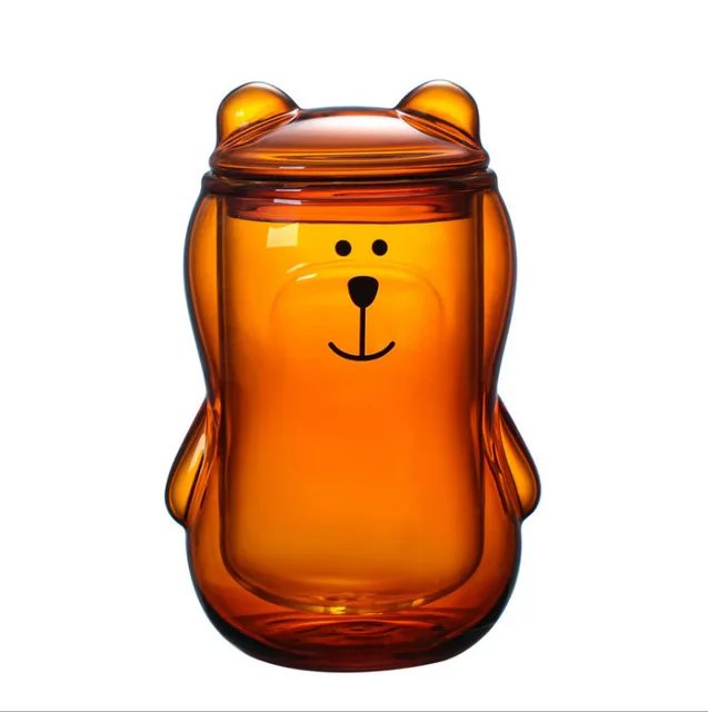Cute Mugs Bear Tea Coffee Cup Milk Double Wall Glass Mugs Funny Valentine's Day Birthday Gifts, Customized colors acceptable
Cute Mugs Bear Tea Coffee Cup Milk Double Wall Glass Mugs Funny Valentine's Day Birthday Gifts, Customized colors acceptable