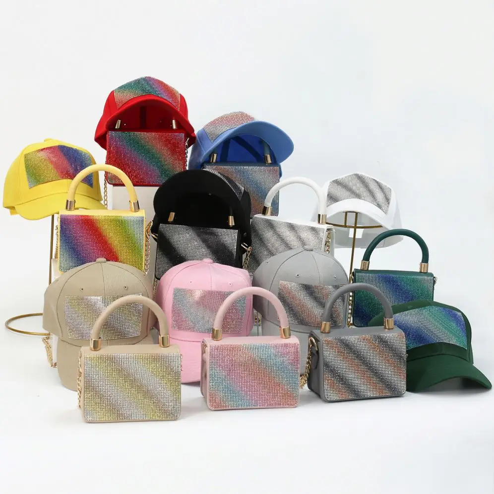 2021 Hot selling rhinestone bling purse and hat set women handbags ladies hand bags fur purses and handbags
2021 Hot selling rhinestone bling purse and hat set women handbags ladies hand bags fur purses and handbags