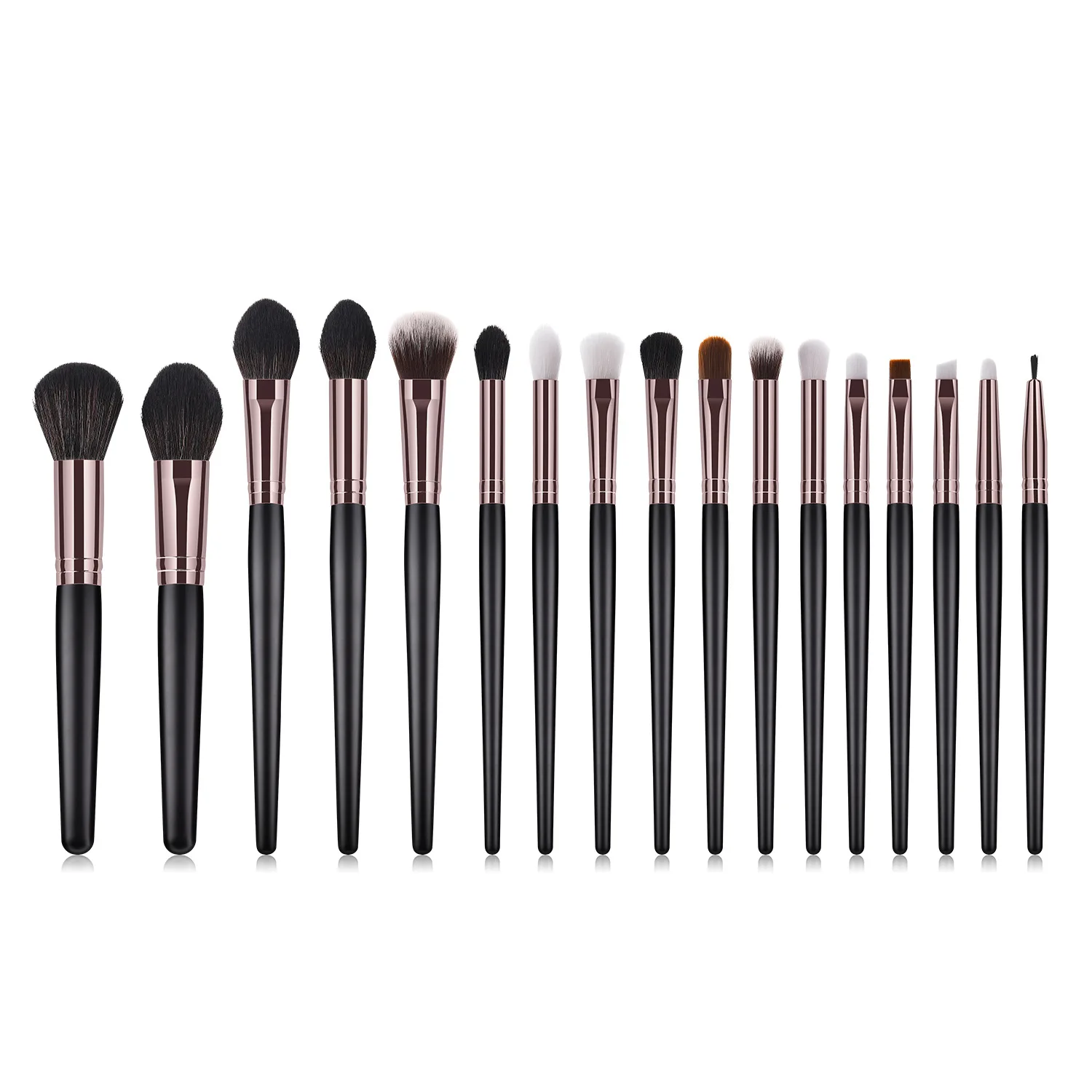 Jieniya New Arrival 17pcs Black Cosmetic Brushes Synthetic Hair Foundation Eyelash Blending Makeup Brushes Set
Jieniya New Arrival 17pcs Black Cosmetic Brushes Synthetic Hair Foundation Eyelash Blending Makeup Brushes Set