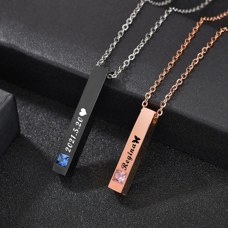ShangJie OEM Custom Name Couple Polishing Diamond Cuboid Lettering Stainless Steel Necklace
ShangJie OEM Custom Name Couple Polishing Diamond Cuboid Lettering Stainless Steel Necklace