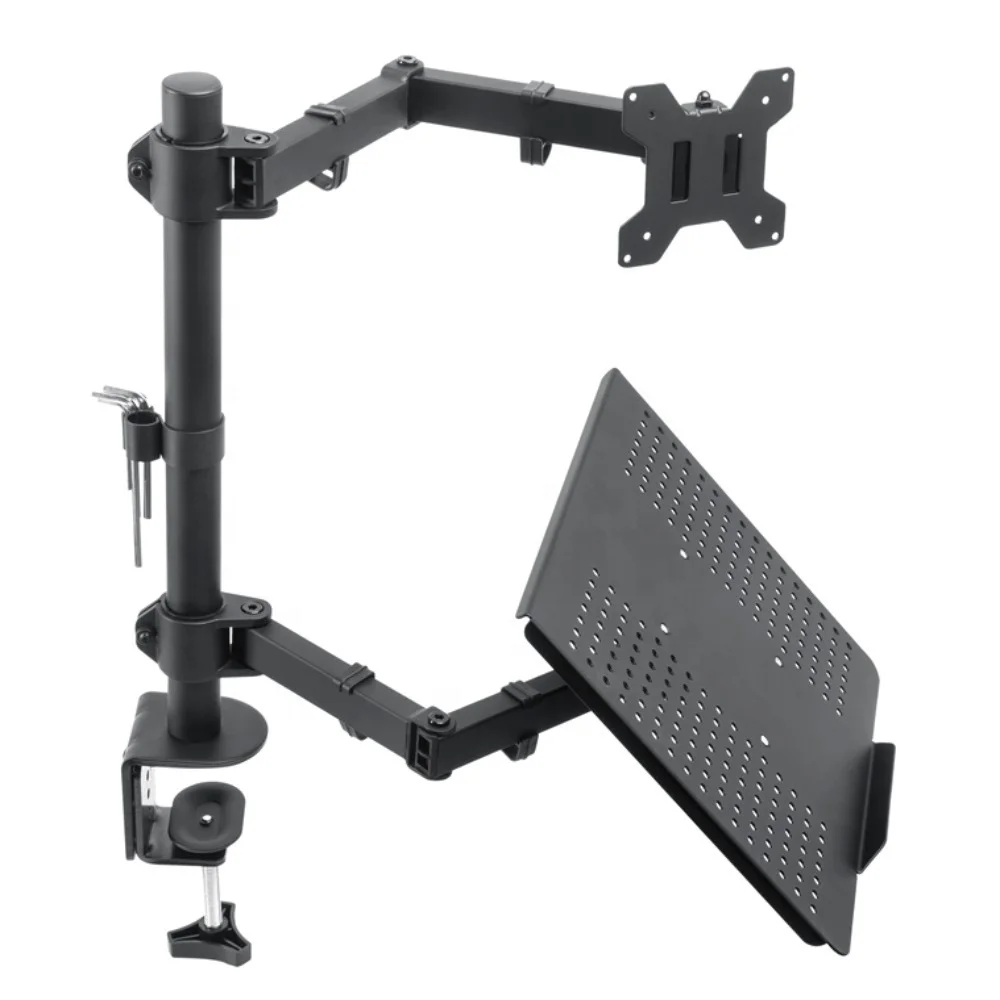 Notebook adjustable computer monitor stand Rotatable monitor arm stand LCD stand monitor, Black
Notebook adjustable computer monitor stand Rotatable monitor arm stand LCD stand monitor, Black