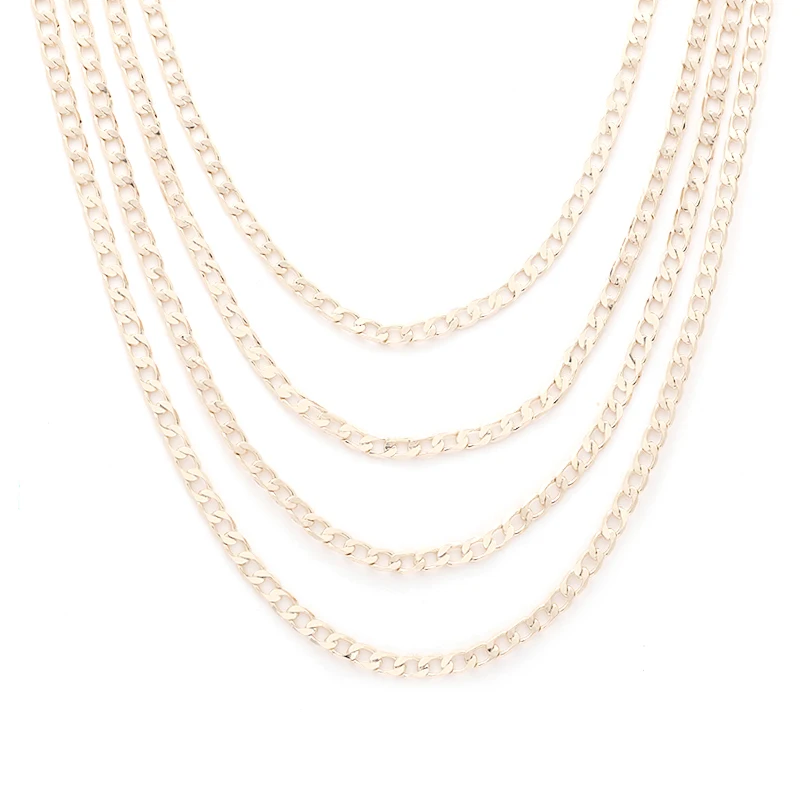 Cuban chain 14k gold-plated 3.6mm width multiple length necklace 1:1 scale chain lock is medium thick and
Cuban chain 14k gold-plated 3.6mm width multiple length necklace 1:1 scale chain lock is medium thick and