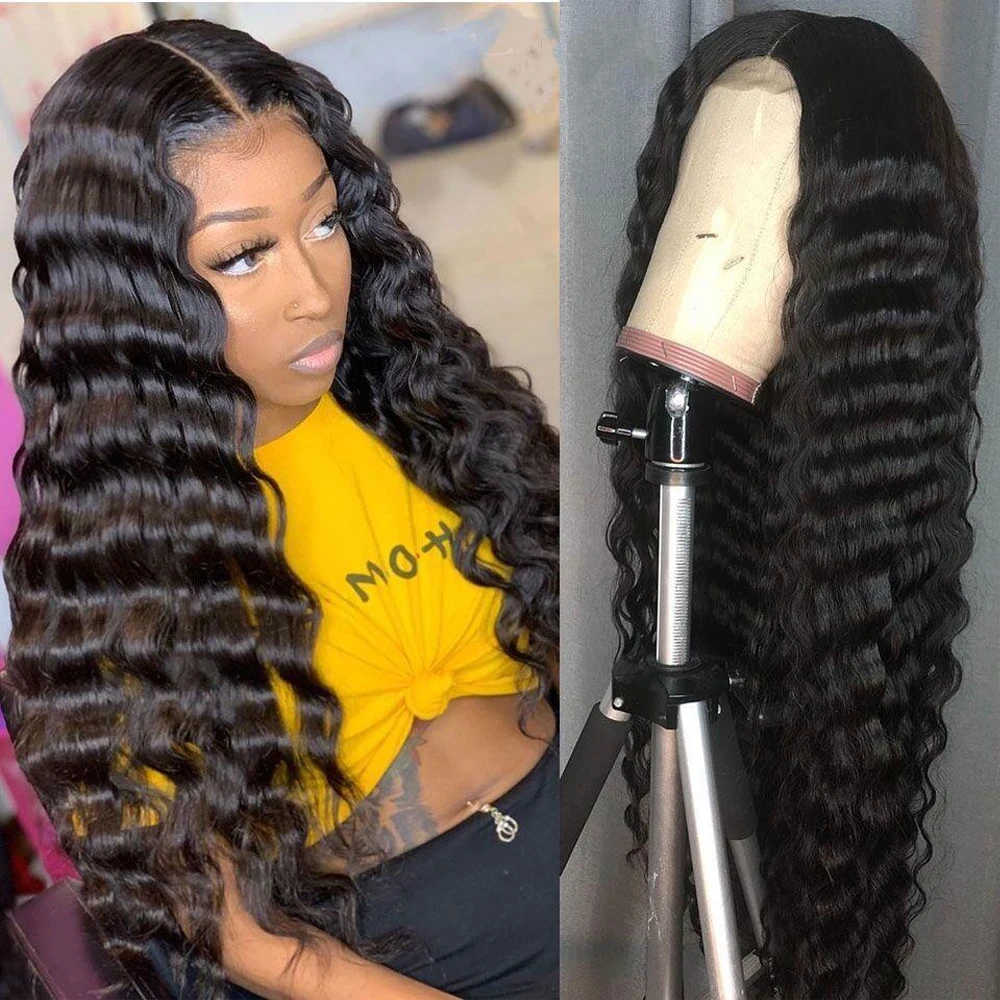 VENUSWIG Wholesale Virgin Brazilian Human Hair 4x4 Lace Closure Wig Deep Wave Human Hair Lace Front Wigs For Black Women
VENUSWIG Wholesale Virgin Brazilian Human Hair 4x4 Lace Closure Wig Deep Wave Human Hair Lace Front Wigs For Black Women