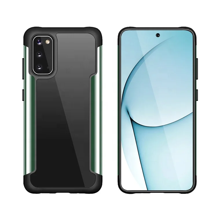 TPU PC metal side phone hybrid case For Samsung Galaxy S20 / S20 Ultra / S20 Plus anti-collision mobile phone back cover, Multi-color, can be customized
TPU PC metal side phone hybrid case For Samsung Galaxy S20 / S20 Ultra / S20 Plus anti-collision mobile phone back cover, Multi-color, can be customized