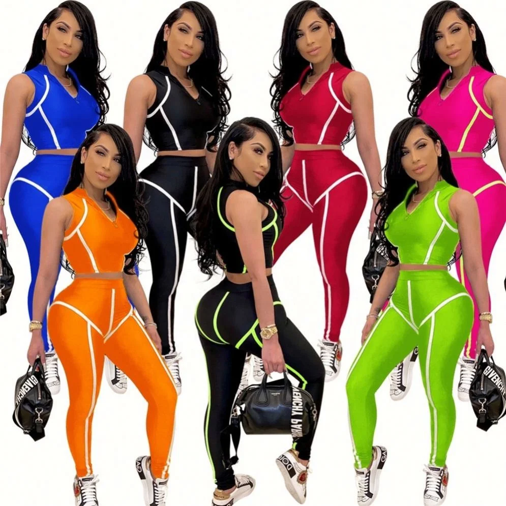 Hot Selling Women Sexy Tracksuit Crop Top And Pants 2 Piece Sets Activewear Sets For Women in Stock, Pictures
Hot Selling Women Sexy Tracksuit Crop Top And Pants 2 Piece Sets Activewear Sets For Women in Stock, Pictures