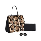 online simple Colorful snake pattern hand purses shoulder ladies tote Neoprene shopping bags famousbeach bags handbags
