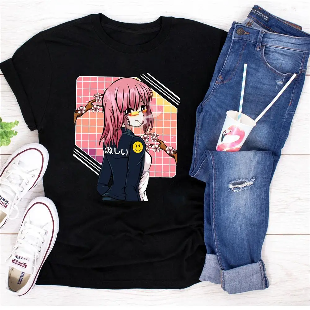 Anime Girl Japanese Aesthetic womens shirt Kawaii Harajuku Tee T-Shirt Otaku Cartoon Vaporwave Japan graphic t shirts
Anime Girl Japanese Aesthetic womens shirt Kawaii Harajuku Tee T-Shirt Otaku Cartoon Vaporwave Japan graphic t shirts