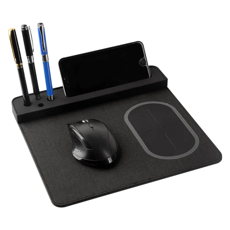 Hotselling high quality anti skid phone charge mouse pad novelty pu mouse pad with wireless charging pen holder
Hotselling high quality anti skid phone charge mouse pad novelty pu mouse pad with wireless charging pen holder