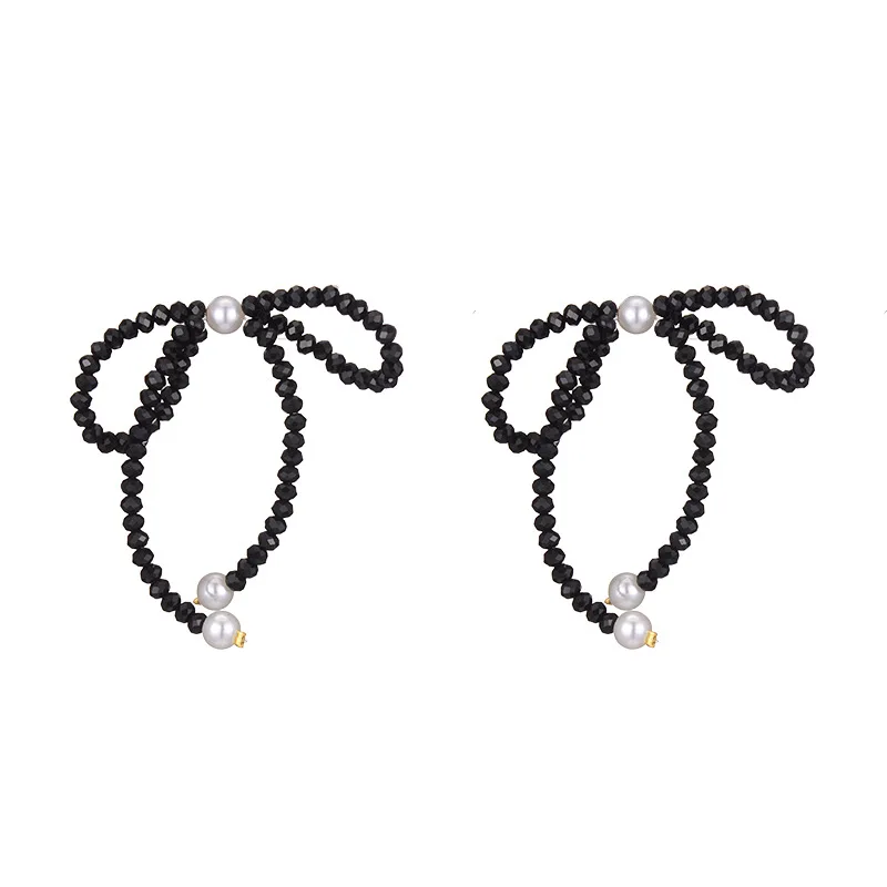 JUHU Sweet Temperament Bow Earrings Female Korean Personality Joker Cold Wind Simple Retro Dream Glass Beads Earrings
JUHU Sweet Temperament Bow Earrings Female Korean Personality Joker Cold Wind Simple Retro Dream Glass Beads Earrings