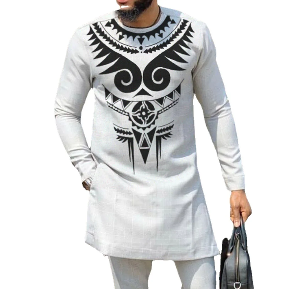 African Print Men Tunic T-Shirt Caftan Shirt Comfortable Polyester Fiber Printing Emboridery Ethnic Tops Tee Shirts
African Print Men Tunic T-Shirt Caftan Shirt Comfortable Polyester Fiber Printing Emboridery Ethnic Tops Tee Shirts