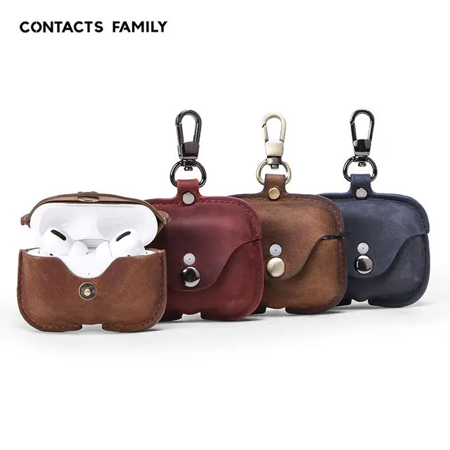 2021 Classic Leather Earphone Case Cover for Airpods Genuine Leather Case for Airpods Pro Headphone with metal Buckle
2021 Classic Leather Earphone Case Cover for Airpods Genuine Leather Case for Airpods Pro Headphone with metal Buckle