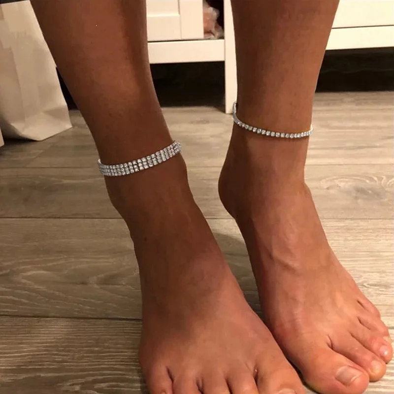 Fashion Crystal Rhinestone anklets silver color chain anklet bracelet Summer Beach foot Jewelry for Women, Gold
Fashion Crystal Rhinestone anklets silver color chain anklet bracelet Summer Beach foot Jewelry for Women, Gold