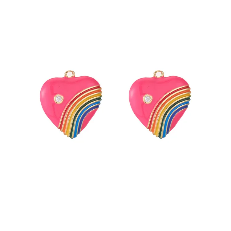 Hobbyworker Copper Material Dripping Simple Style Heart-Shaped Pendant for Rainbow Color DIY Necklace Accessories P0026, Picture
Hobbyworker Copper Material Dripping Simple Style Heart-Shaped Pendant for Rainbow Color DIY Necklace Accessories P0026, Picture