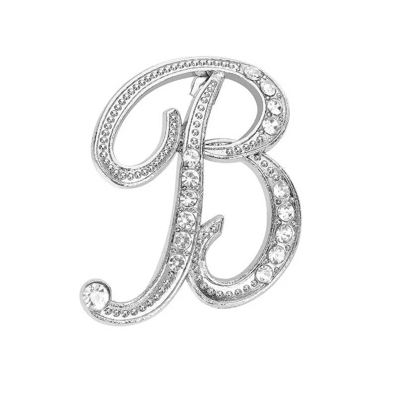 High Grade 26 English Letters Brooch Inlaid With Diamond Pin Accessories Wholesale Custom Letter Crystal Rhinestone Brooch Pins
High Grade 26 English Letters Brooch Inlaid With Diamond Pin Accessories Wholesale Custom Letter Crystal Rhinestone Brooch Pins