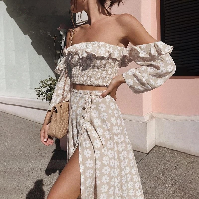 Ruffle Beach Summer 2021Dresses Female Floral Print Dress Twist Off Shoulder Casual Women Dress
Ruffle Beach Summer 2021Dresses Female Floral Print Dress Twist Off Shoulder Casual Women Dress