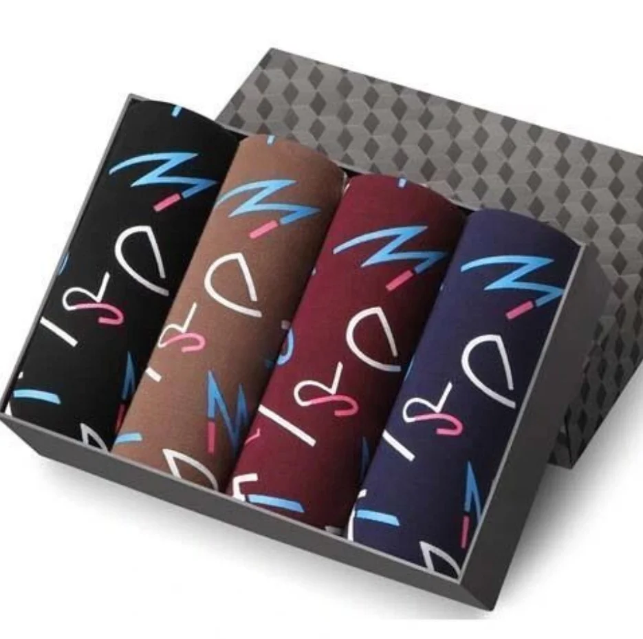 Men's sexy underwear underpants printed seamless mid-waist large size breathable boxer briefs, Multi-color random
Men's sexy underwear underpants printed seamless mid-waist large size breathable boxer briefs, Multi-color random