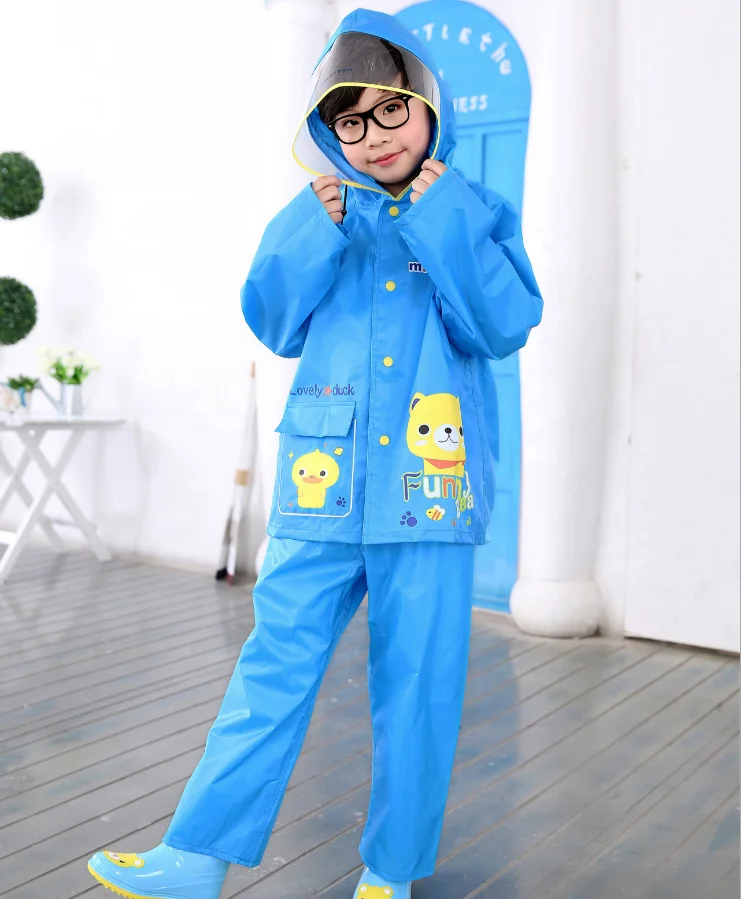 Plastic New Style Raincoat Children Cartoon Print Raincoat Children Waterproof Environmental Raincoats, Yellow/blue
Plastic New Style Raincoat Children Cartoon Print Raincoat Children Waterproof Environmental Raincoats, Yellow/blue