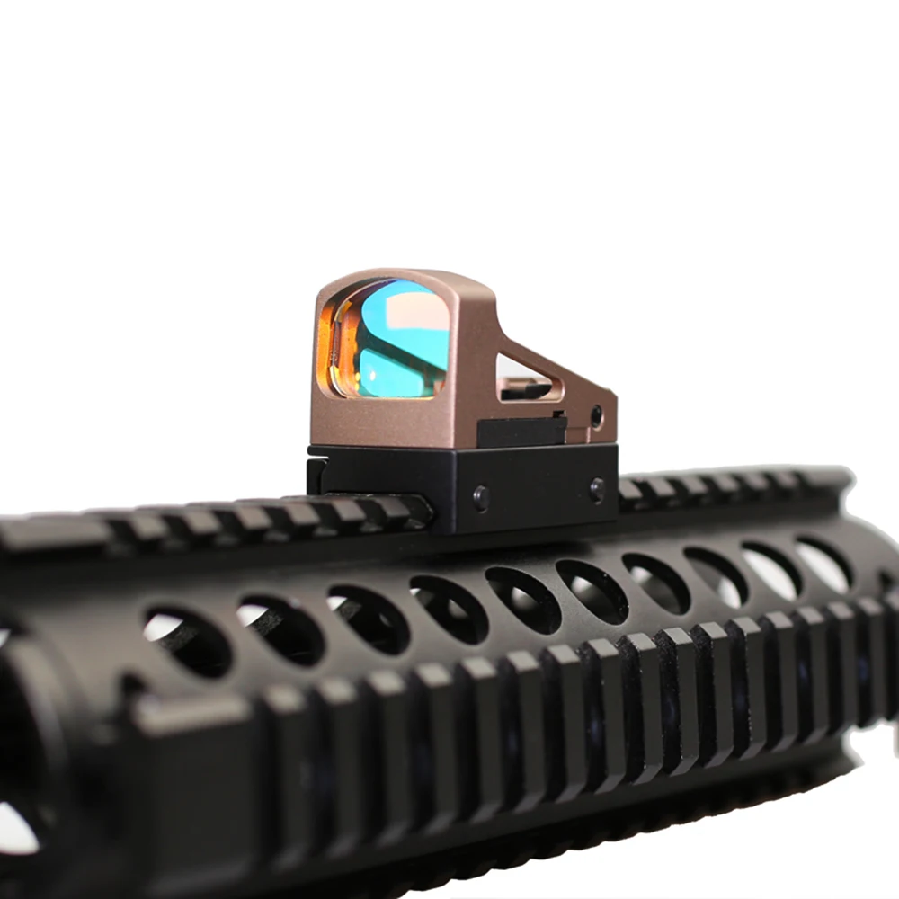 Tactical RMS Reflex Mini Red Dot Sight With Vented Mount and Spacers For Pistol Aluminium Rail Hunting scopes, Black/tan
Tactical RMS Reflex Mini Red Dot Sight With Vented Mount and Spacers For Pistol Aluminium Rail Hunting scopes, Black/tan