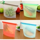 OKSILICONE Amazon Hot Sale BPA Free 500ml 1000ml 1500 ml 4000ml Silicone Food Vacuum Storage Preservation Freezer Bag