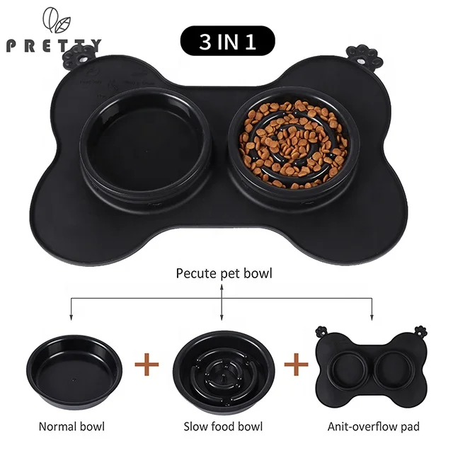 Pretty Wholesale customizable silicone mat for dog bowls portable dog bone silicone slow food pet bowl double pet bowls, Green
Pretty Wholesale customizable silicone mat for dog bowls portable dog bone silicone slow food pet bowl double pet bowls, Green