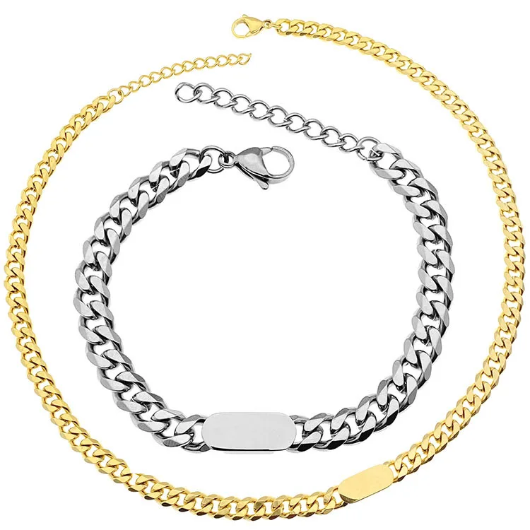 G1813 Hip Hop Jewelry Titanium Steel Cuban Link Wholesale Bracelets Cuban Chain Necklace For Men
G1813 Hip Hop Jewelry Titanium Steel Cuban Link Wholesale Bracelets Cuban Chain Necklace For Men