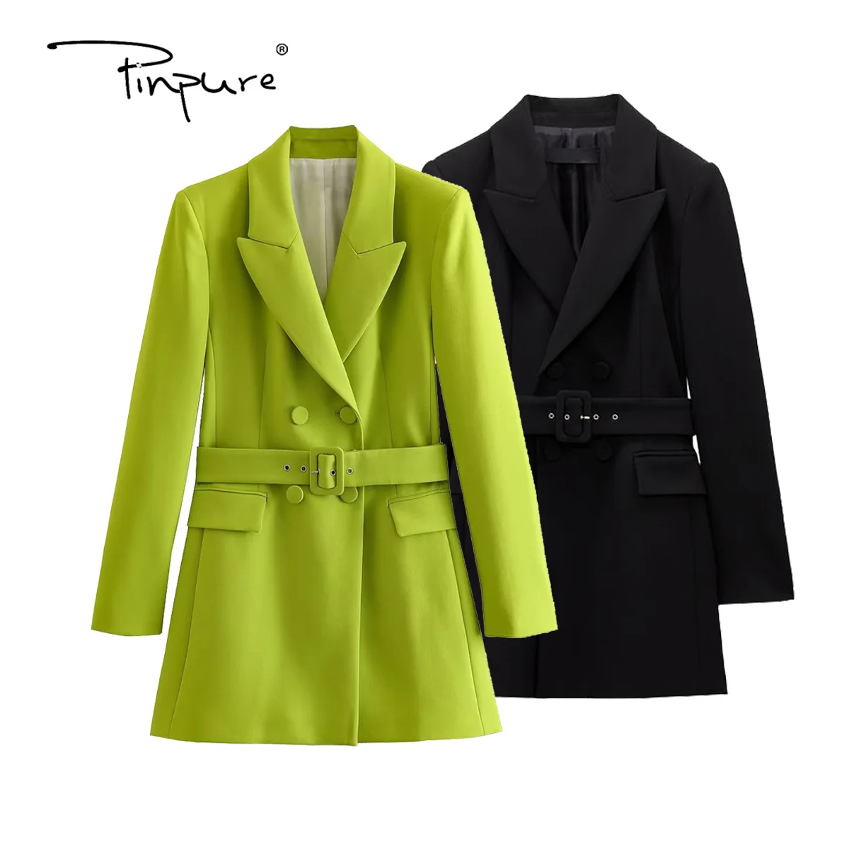 R30154S Long Solid Color Blazer With Belt Office Coat 2023 Spring New Fashion V-neck Chic 2 Colors youth Female jacket Blazer
R30154S Long Solid Color Blazer With Belt Office Coat 2023 Spring New Fashion V-neck Chic 2 Colors youth Female jacket Blazer