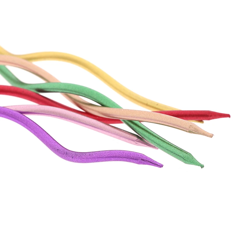 6Pcs/box Creative Threaded Candle Curved Cake Candle Long Curving Cake Safe Flames Kids Birthday Cake Romantic Decorations
6Pcs/box Creative Threaded Candle Curved Cake Candle Long Curving Cake Safe Flames Kids Birthday Cake Romantic Decorations