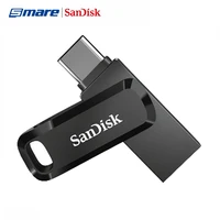 

Sandisk Dual Drive USB3.1 Type-C Memory Stick 32GB 64GB 128GB Black PenDrive Flash Disk High speed U Disk