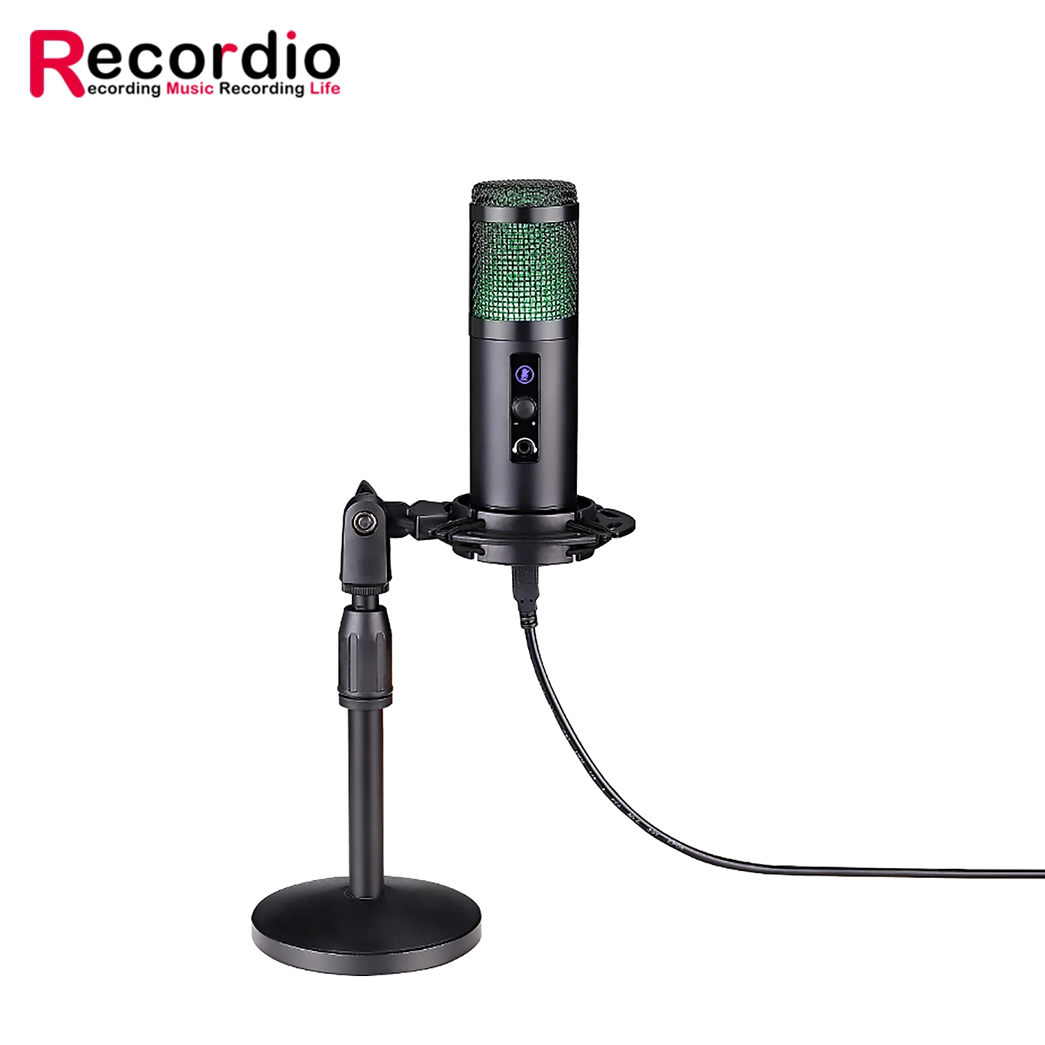 

GAM-U19 Recordio Professional USB recording microphone desktop condenser microphone for live game K song, Black