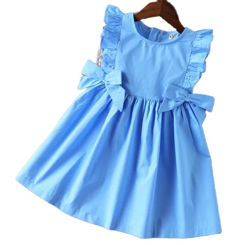 Solid color kids skirts little girls' casual dress children summer sleeveless dress with bows, As picture
Solid color kids skirts little girls' casual dress children summer sleeveless dress with bows, As picture
