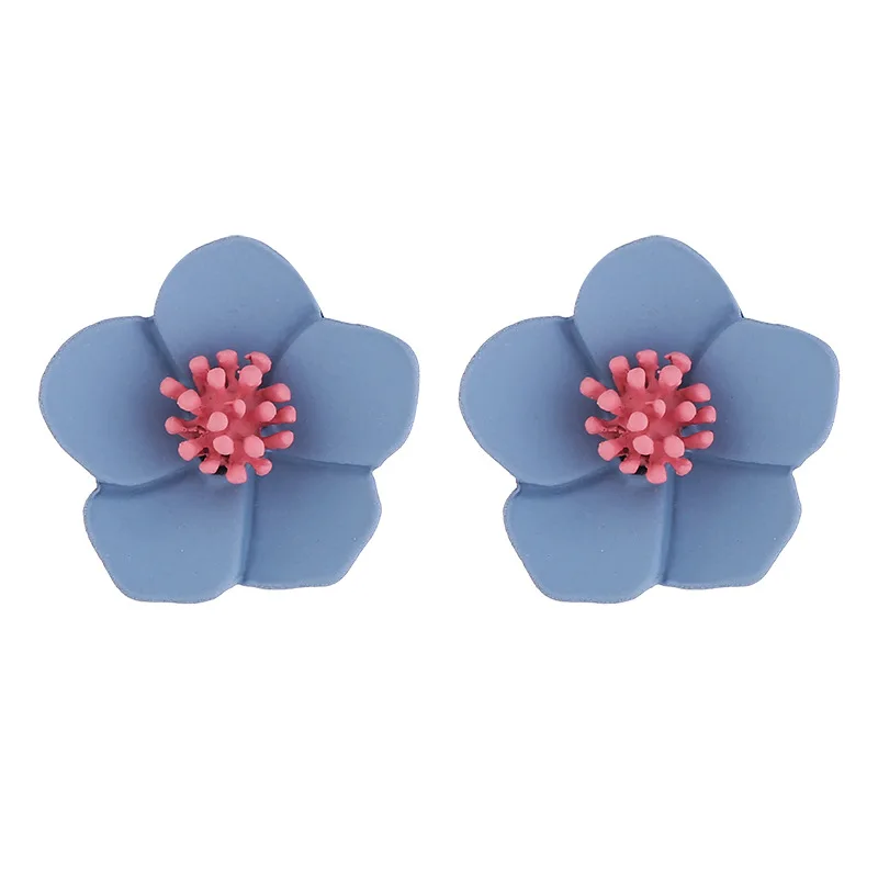 Hot Selling Cute S925 Silver Needle Blue Flower Stud Earrings Colorful Paint Flower Clip On Earrings
Hot Selling Cute S925 Silver Needle Blue Flower Stud Earrings Colorful Paint Flower Clip On Earrings