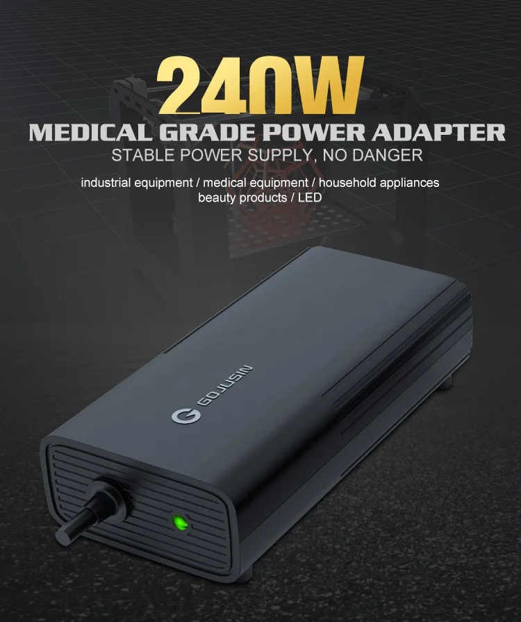 EU UK US AU Plug AC 100-240V to DC 24V 10A Adapter SCP OVP OCP Switching Power Supply Adapter with CE