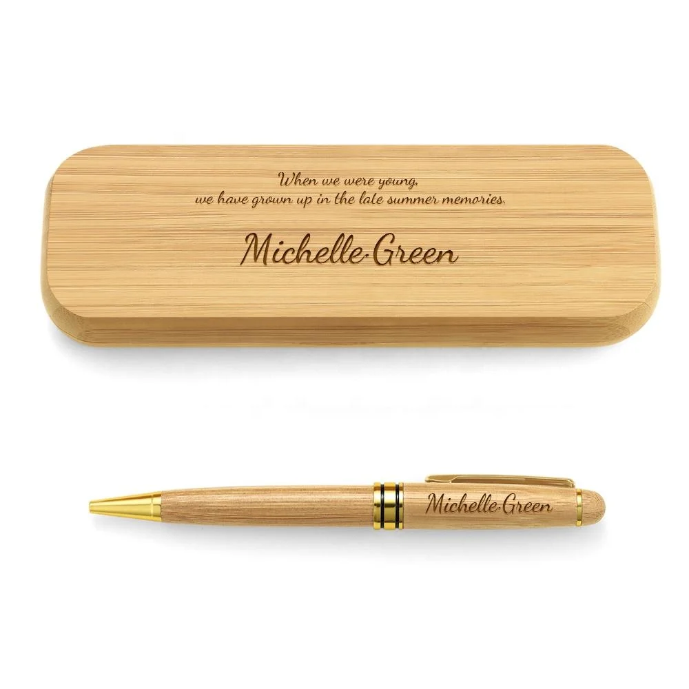 Customize Pens Gift Promotional Logo Engraved Luxury Wooden Pen Box Set With Custom Logo
Customize Pens Gift Promotional Logo Engraved Luxury Wooden Pen Box Set With Custom Logo