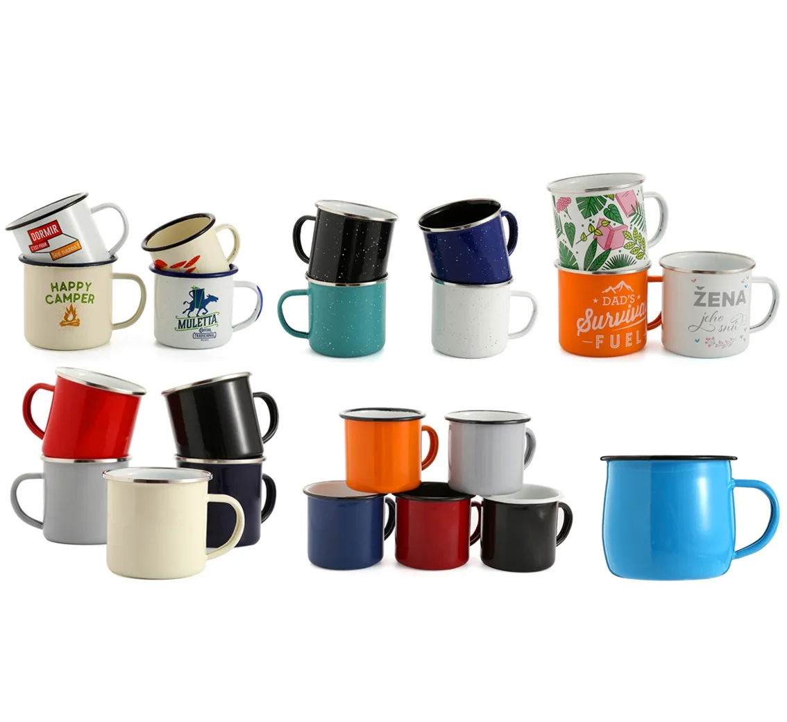 Customized Logo Sublimation Blank Enamel Cup With Handle Enamel Camping Coffee Mug Creative Metal 12oz, Customized printing
Customized Logo Sublimation Blank Enamel Cup With Handle Enamel Camping Coffee Mug Creative Metal 12oz, Customized printing