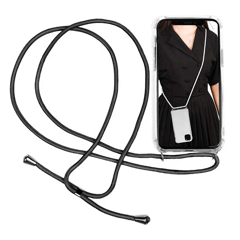 2019 New Necklace Crossbody Phone Case Transparent Shockproof TPU Case with Cord Rope Strap for iPhone 11 Pro, Clear 
2019 New Necklace Crossbody Phone Case Transparent Shockproof TPU Case with Cord Rope Strap for iPhone 11 Pro, Clear