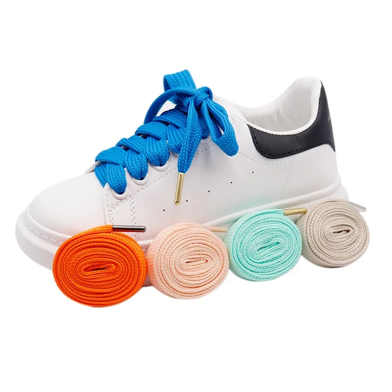 Coolstring Company New Design Multi Color Classical Flat Polyester Metal Toe Wide Shoelaces For jordans And AF1 Sneakers, Customized
Coolstring Company New Design Multi Color Classical Flat Polyester Metal Toe Wide Shoelaces For jordans And AF1 Sneakers, Customized