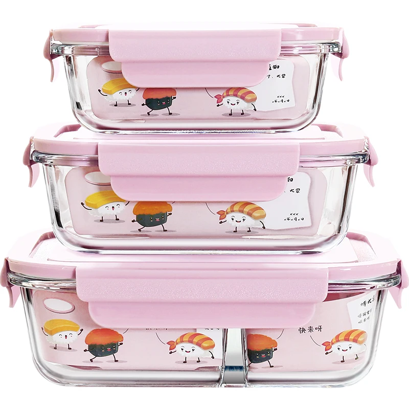 410ML Rectangle Glass Food Container Fresh-keeping Bowl Heatable Insulated Lunch Box meal box, Clear
410ML Rectangle Glass Food Container Fresh-keeping Bowl Heatable Insulated Lunch Box meal box, Clear
