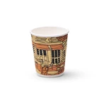 8 oz custom printed paper coffee cups ripple paper cup corrugated wall glass compostable