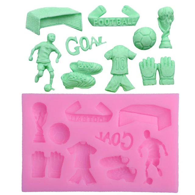 Soccer player set series silicone mold cake chocolate decoration tools DIY clay silicone mold, Pink
Soccer player set series silicone mold cake chocolate decoration tools DIY clay silicone mold, Pink