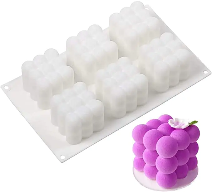 3D Rubik Cube Cake Molds Baking Mousse Cake Dessert Molds for Candy Chocolate Dessert Cheesecake Fondant I ce Cream Wedding, White
3D Rubik Cube Cake Molds Baking Mousse Cake Dessert Molds for Candy Chocolate Dessert Cheesecake Fondant I ce Cream Wedding, White
