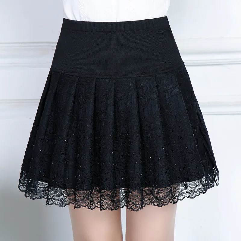 Summer Style Sexy Skirt for Girl Korean Women Clothing Lace Solid Color High Quality A-Line Mini Pleated Skirt
Summer Style Sexy Skirt for Girl Korean Women Clothing Lace Solid Color High Quality A-Line Mini Pleated Skirt