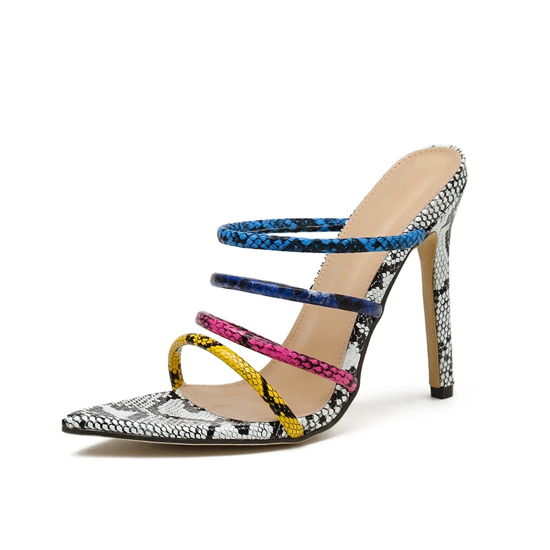 Summer Sexy Women Shoes Serpentine Pointed Open Toe Heels Stilettos Ladies Sandals Slip-On Slippers High Heels for Party
Summer Sexy Women Shoes Serpentine Pointed Open Toe Heels Stilettos Ladies Sandals Slip-On Slippers High Heels for Party