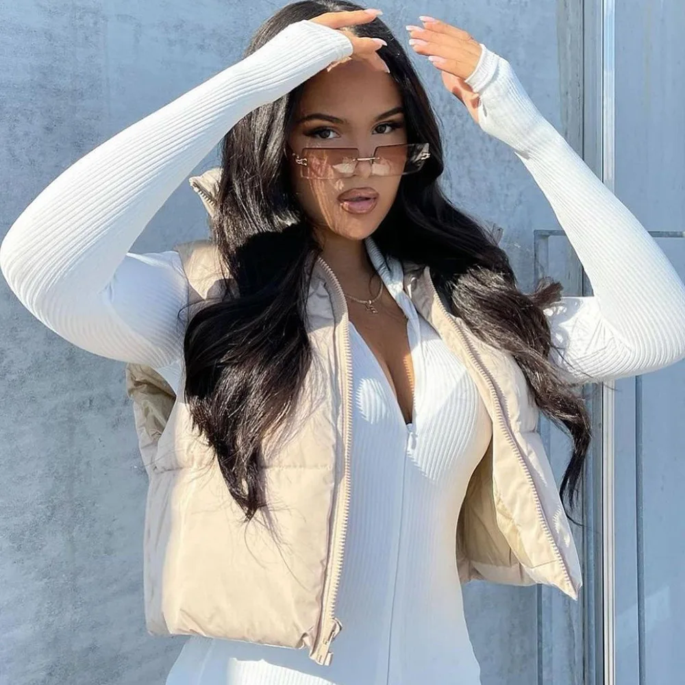 2021 winter women warm Clothing stand zipper cotton vest puffer bubble coats for ladies sleeveless women jackets
2021 winter women warm Clothing stand zipper cotton vest puffer bubble coats for ladies sleeveless women jackets
