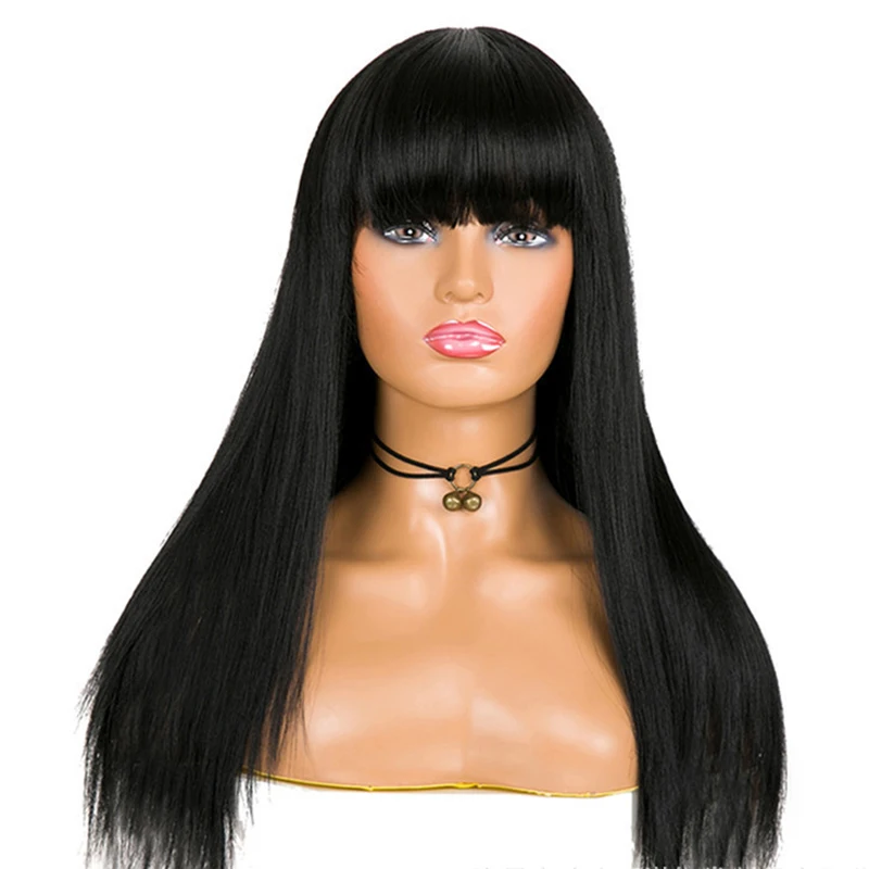 Wholesale And American Women Long Straight Chemical Fiber Wig Hat Human Hair Straight
Wholesale And American Women Long Straight Chemical Fiber Wig Hat Human Hair Straight