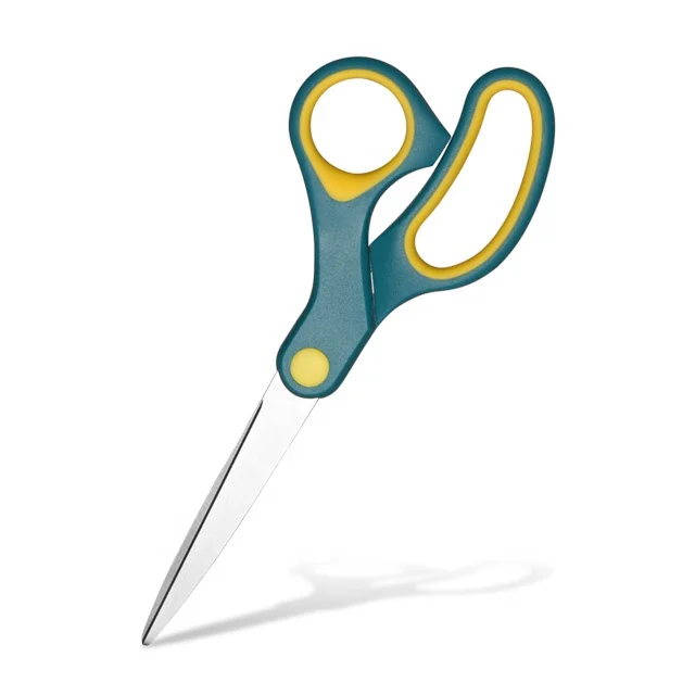 Safely Stainless Steel Student Children DIY Office Paper-Cut Scissor With Soft Grip Handle