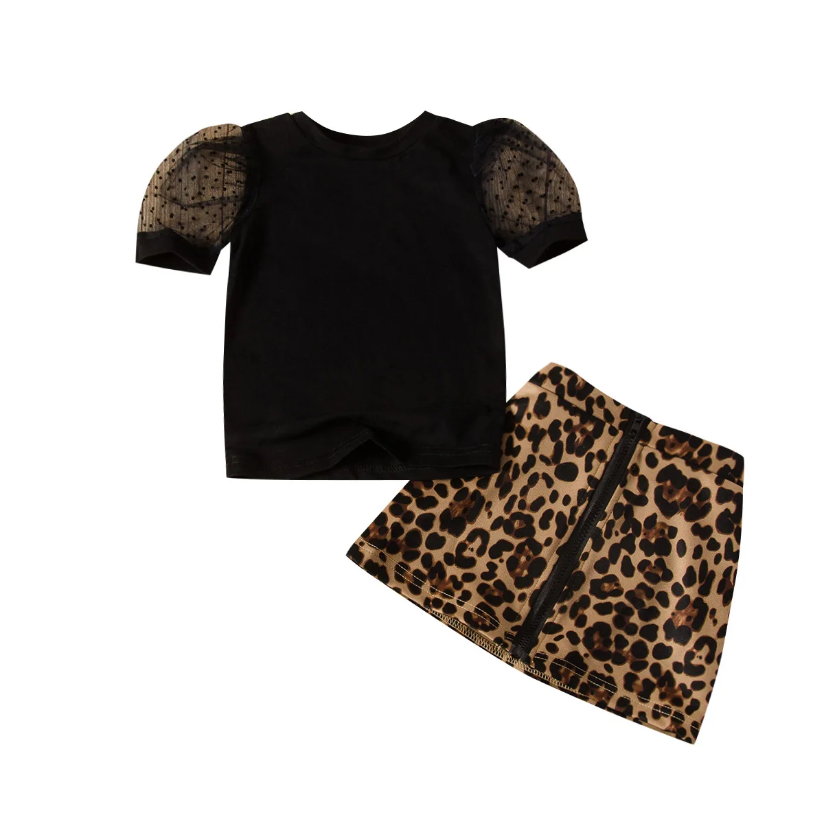 Kids Baby Girl Clothes Short Sleeve Tops+leopard Skirt 2pcs Sets Infant Toddler Summer Outfits, As picture
Kids Baby Girl Clothes Short Sleeve Tops+leopard Skirt 2pcs Sets Infant Toddler Summer Outfits, As picture